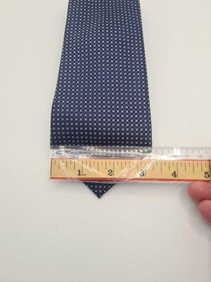 T.M Lewin Blue Pattern Mens Silk Tie Classic Designer Necktie Formal BX3 Vintage Retro Wedding