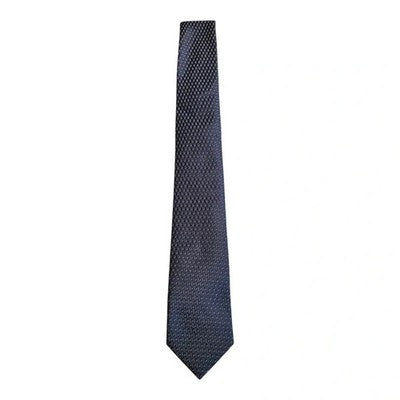 Next Navy Flecked Slim Silk Tie Mens Vintage Retro Wedding Formal Designer Classic Necktie