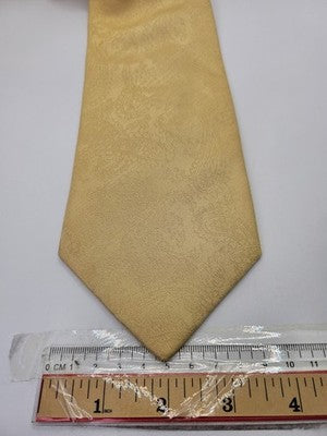 Hawes and Curtis Silk Tie Mens Gold Paisley Textured Vtg Wedding Neck Tie Vintage Retro Formal