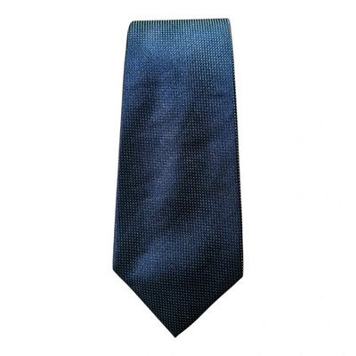 Austin Reed Blue and Green Two Tone Silk Tie Mens Vintage Retro Wedding Formal Designer Classic