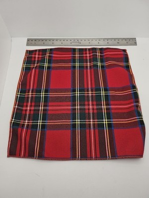 Mens Pocket Square Red Royal Vtg Retro Wedding Pre-Loved Vintage Poly 8''-10'' Silk