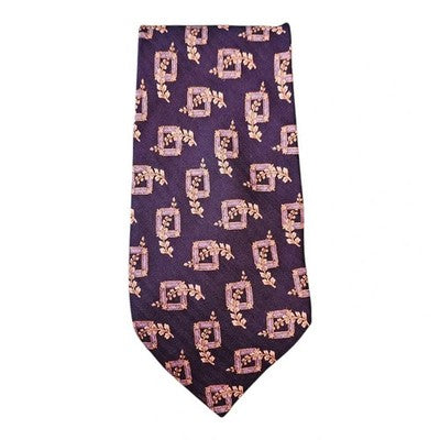 Valentino Navy Blue Silk Tie Mens Vintage Retro Wedding Formal Designer Classic Necktie