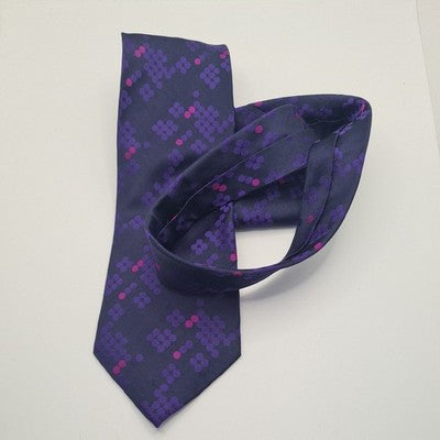 John Lewis Purple Mens Silk Tie Classic Designer Necktie Formal Business BX1 Vintage Retro