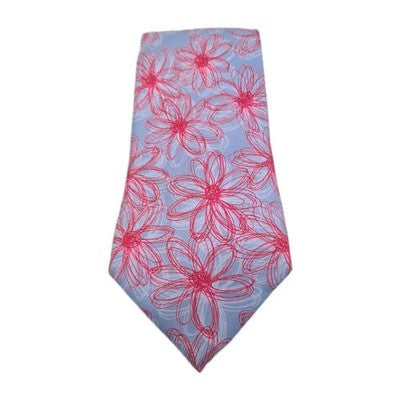 Italian Blue Flower Pattern Mens Silk Tie Classic Designer Necktie Formal BX9 Vi Vintage Retro