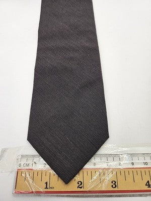 J.Crew Cotton Tie Mens Grey Brown Textured Twill Woven Wedding Neck Tie Vintage Retro Formal
