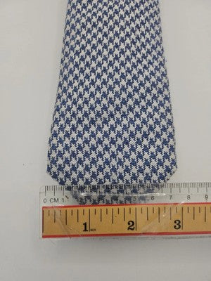 Laco Blue Hounds tooth pattern Mens Wool/Silk Tie Wedding Formal Neck Tie BX15 V Vintage Retro