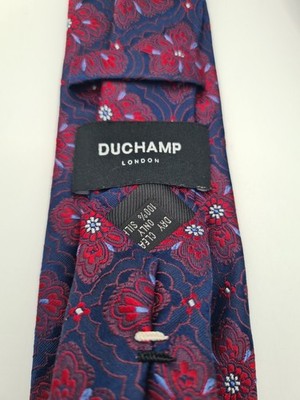Duchamp Mens Silk Tie Classic Designer Necktie Formal Business BX1 Vintage Retro Wedding Office