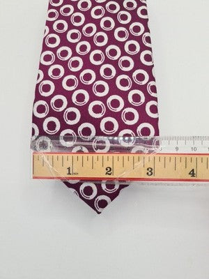 Charles Tyrwhitt Purple Circle pattern Silk Tie | Designer Mens Tie UK  BX2 Vintage Retro