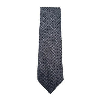 Hugo Boss Slim Grey Pattern Mens Silk Tie Classic Designer Necktie BX11 Vintage Retro Wedding