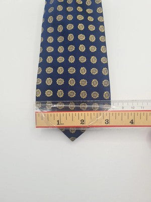 New and Lingwood Blue Pattern Mens Silk Tie Classic Designer Necktie Formal BX9 Vintage Retro