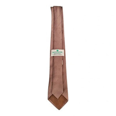 Green Woods Menswear Vintage Brown Slim Tie Mens Retro Wedding Formal Designer Classic Necktie
