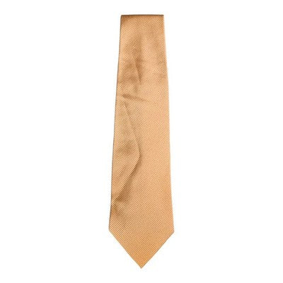 Baumler Gold Silk Tie Mens Vintage Retro Wedding Formal Designer Classic Necktie Business
