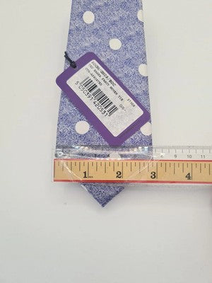 NWT Ted Baker Blue Spotty Mens Silk Tie Classic Designer Necktie Formal BX7 Vint Vintage Retro