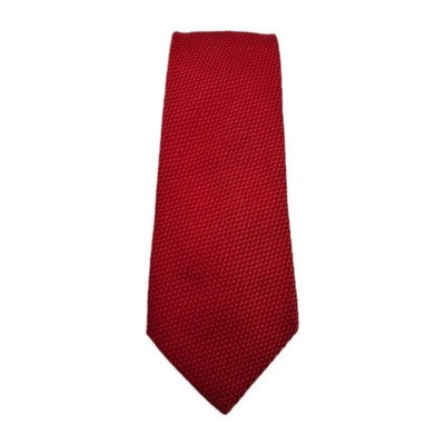 Charles Tyrwhitt Red Plain Woven Mens Silk Tie Classic Designer Necktie BX13 Vin Vintage Retro