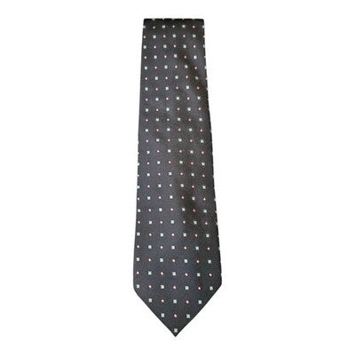 Carabou Navy Blue / Black Retro Tie Mens Vintage Wedding Formal Designer Classic Necktie