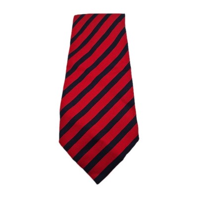 Liberty Red / Blue Striped Vintage Silk Tie | Designer Mens Tie UK  BX2 Retro We Wedding Formal