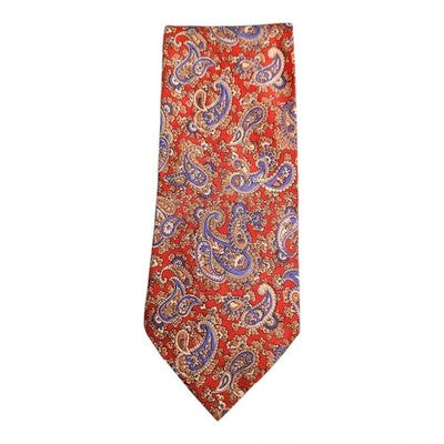 Tootal Executive Red Paisley Retro Tie Mens Vintage Wedding Formal Designer Classic Necktie