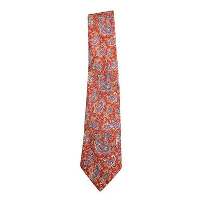 Tootal Executive Red Paisley Retro Tie Mens Vintage Wedding Formal Designer Classic Necktie