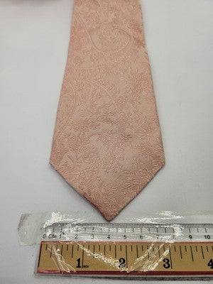 Duchamp London Silk Tie Mens Pink Floral Paisley Vtg Wedding Neck Tie Vintage Retro Formal