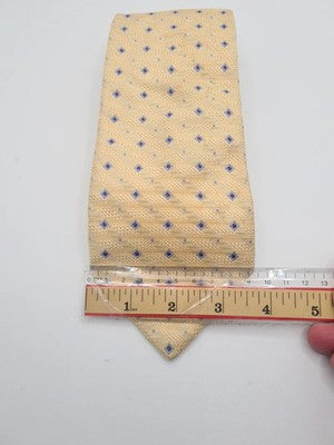 Canali Yellow Diamond Pattern Mens Silk Tie Classic Designer Necktie Formal BX5 Vintage Retro