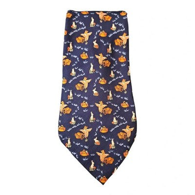 Christian Dior Scarecrow Harvest Autumm Silk Tie Mens Vintage Retro Wedding Formal Designer