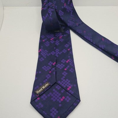 John Lewis Purple Mens Silk Tie Classic Designer Necktie Formal Business BX1 Vintage Retro