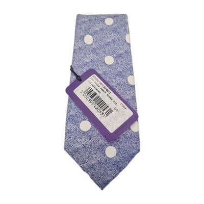 NWT Ted Baker Blue Spotty Mens Silk Tie Classic Designer Necktie Formal BX7 Vint Vintage Retro
