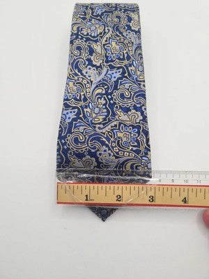 William Hunt Blue Paisley Mens Silk Tie Classic Designer Necktie Formal BX10 Vin Vintage Retro