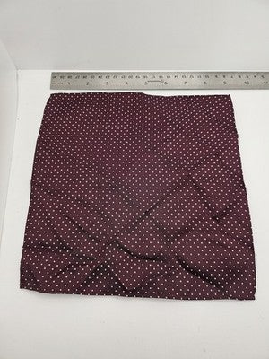 Mens Pocket Square Next Vtg Retro Wedding Pre-Loved Vintage Poly 8''-10'' Silk Handkerchief