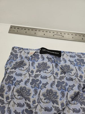 Mens Pocket Square Taylor and Vtg Retro Wedding Pre-Loved Vintage Poly 8''-10'' Silk