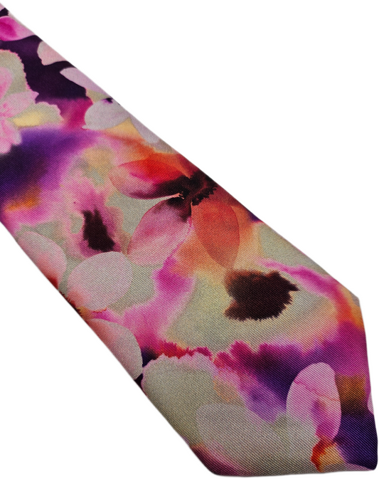 Marks & Spencer Multi Floral Silk Tie