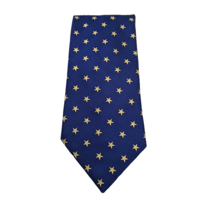 Charles Tyrwhitt Blue Star Pattern Silk Tie | Designer Mens Tie UK  BX14