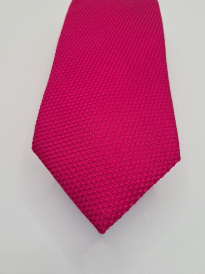 Charles Tyrwhitt Plain Bright pink Wedding Silk Tie | Designer Mens Tie UK  BX14