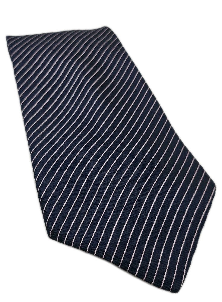 Paul Smith Blue Stripe Wide Mens Silk Tie Wedding Formal Neck Tie BX18