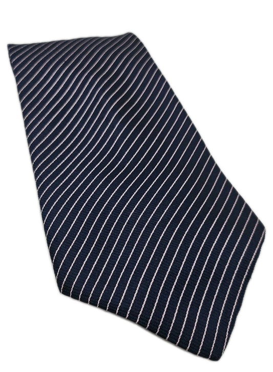 Paul Smith Blue Stripe Wide Mens Silk Tie Wedding Formal Neck Tie BX18
