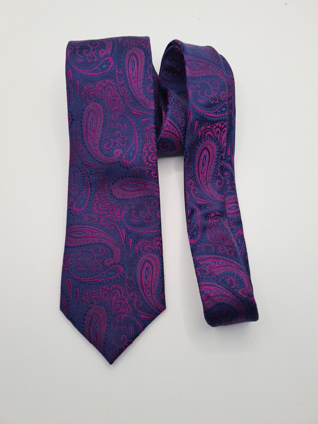 Alexandre Purple Blue Jacquard Mens Silk Tie Classic Designer Necktie Vintage Mens Tie UK BX11