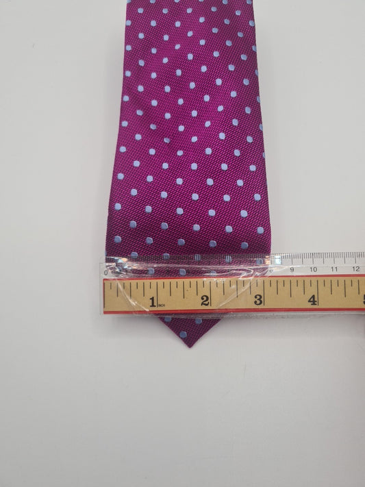Van Buck purple Spotty Mens Silk Tie Classic Designer Necktie Formal Spotted Vintage Mens Tie UK BX9