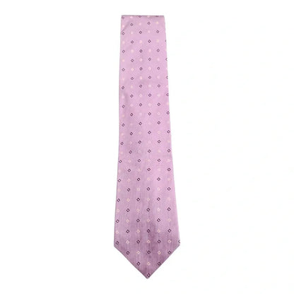 TM Lewin Lilac Purple Diamond Wedding formal Neck tie  Silk Tie