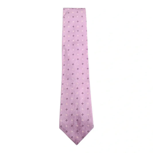 TM Lewin Lilac Purple Diamond Wedding formal Neck tie  Silk Tie