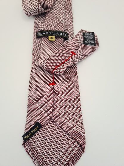 Red Italian Vintage Geometric Pattern Silk Tie | Designer Mens Tie UK Geometric Vintage Mens Tie UK BX14