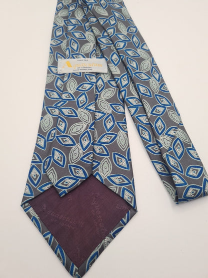 Aquascutum Vintge Pattern Mens Silk Tie Classic Designer Necktie Formal Vintage Mens Tie UK BX8