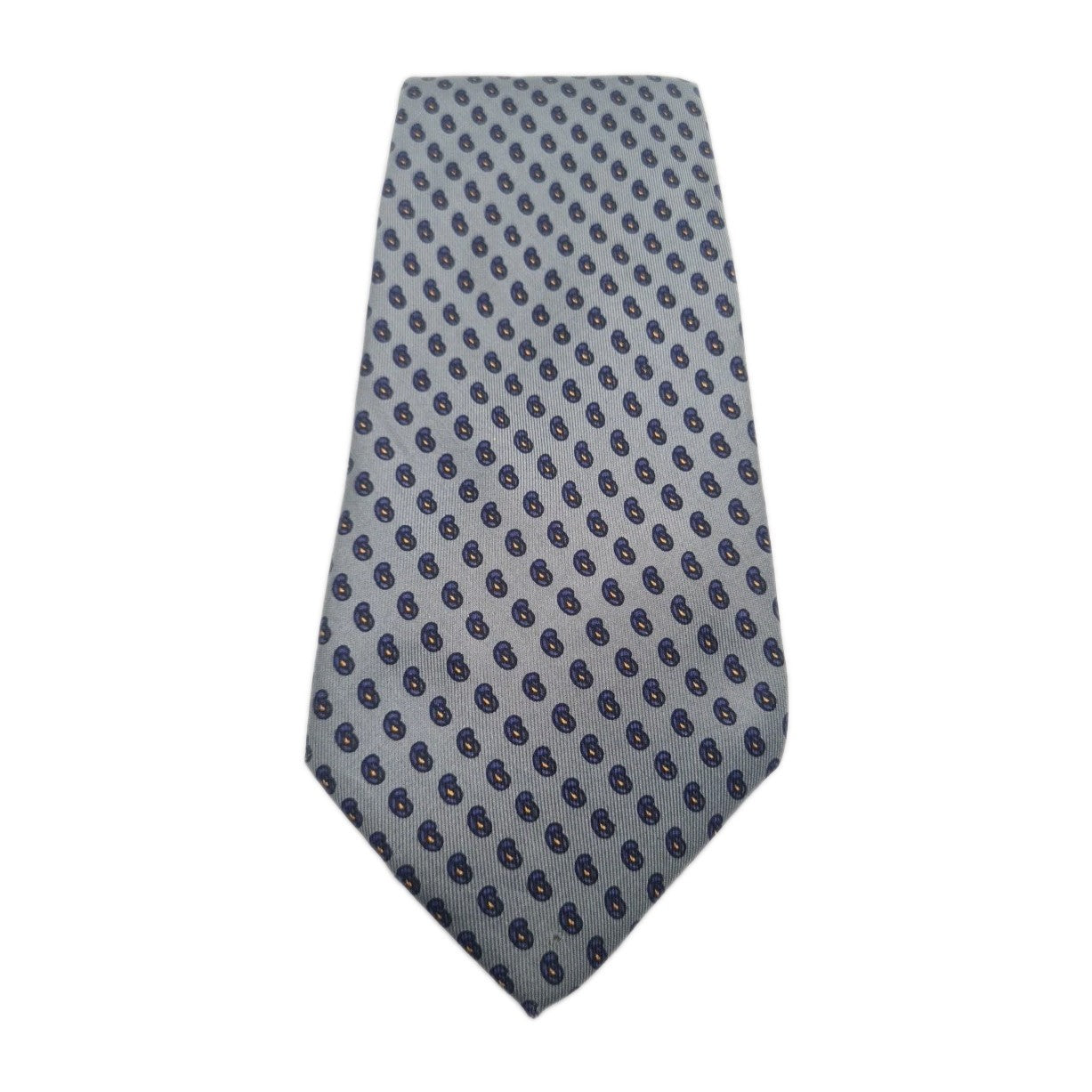Vintage Liberty grey paisley Mens Silk Tie Classic Designer Necktie Formal Paisley Vintage Mens Tie UK BX10