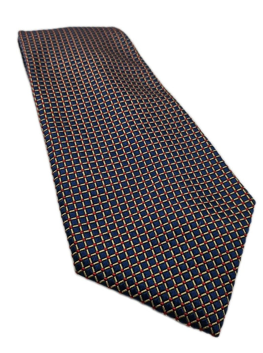 Charles Tyrwhitt Blue Geometric Mens Silk Tie Wedding Formal Neck Tie BX13