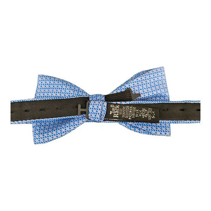 Tie Rack Baby Blue & Pink Fleck Silk Bow Tie
