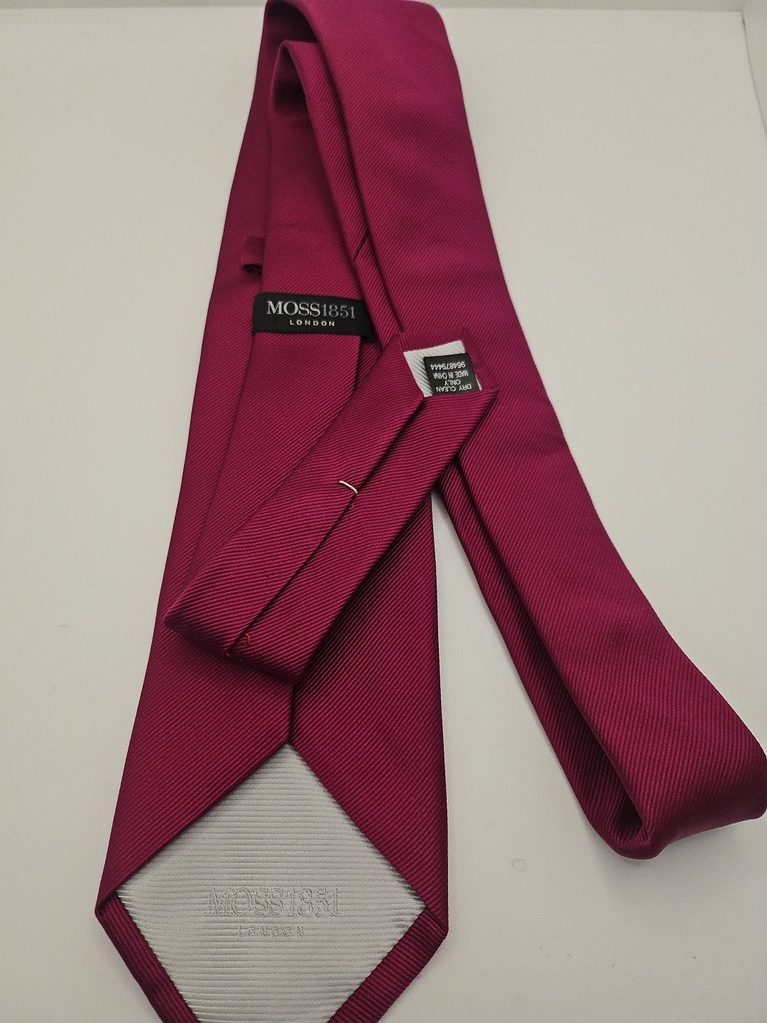 Moss London plain Purple Mens Silk Tie Wedding Formal Neck Tie BX16