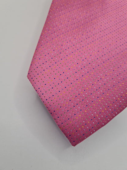 Charles Tyrwhitt Pink Spotty Mens Silk Tie Classic Designer Necktie Spotted Vintage Mens Tie UK BX13