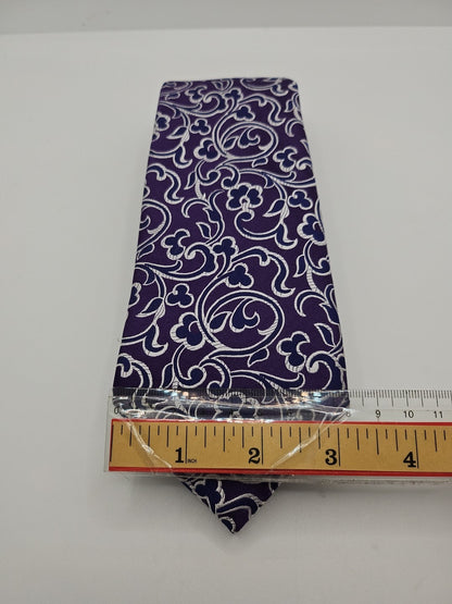 Van Buck Purple Floral Pattern Mens Silk Tie Wedding Formal Neck Tie BX17