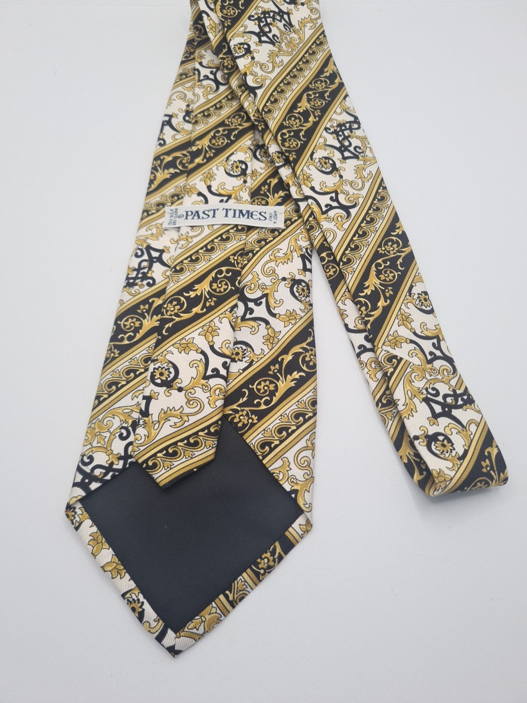 Past Times Vintage Pattern Mens Silk Tie Classic Designer Necktie Formal Vintage Mens Tie UK BX9