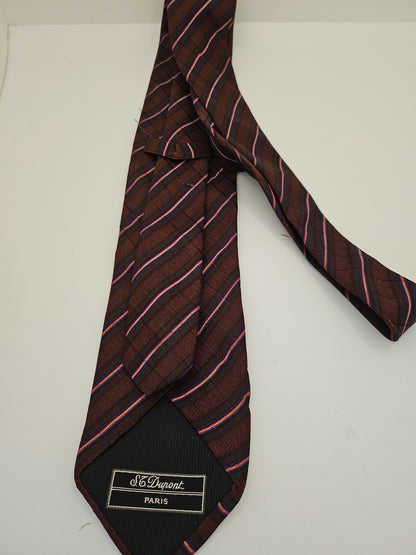 Dupont Tarot Brown Tie | Reworked Vintage Mens Tie UK | Statement Novelty BX13