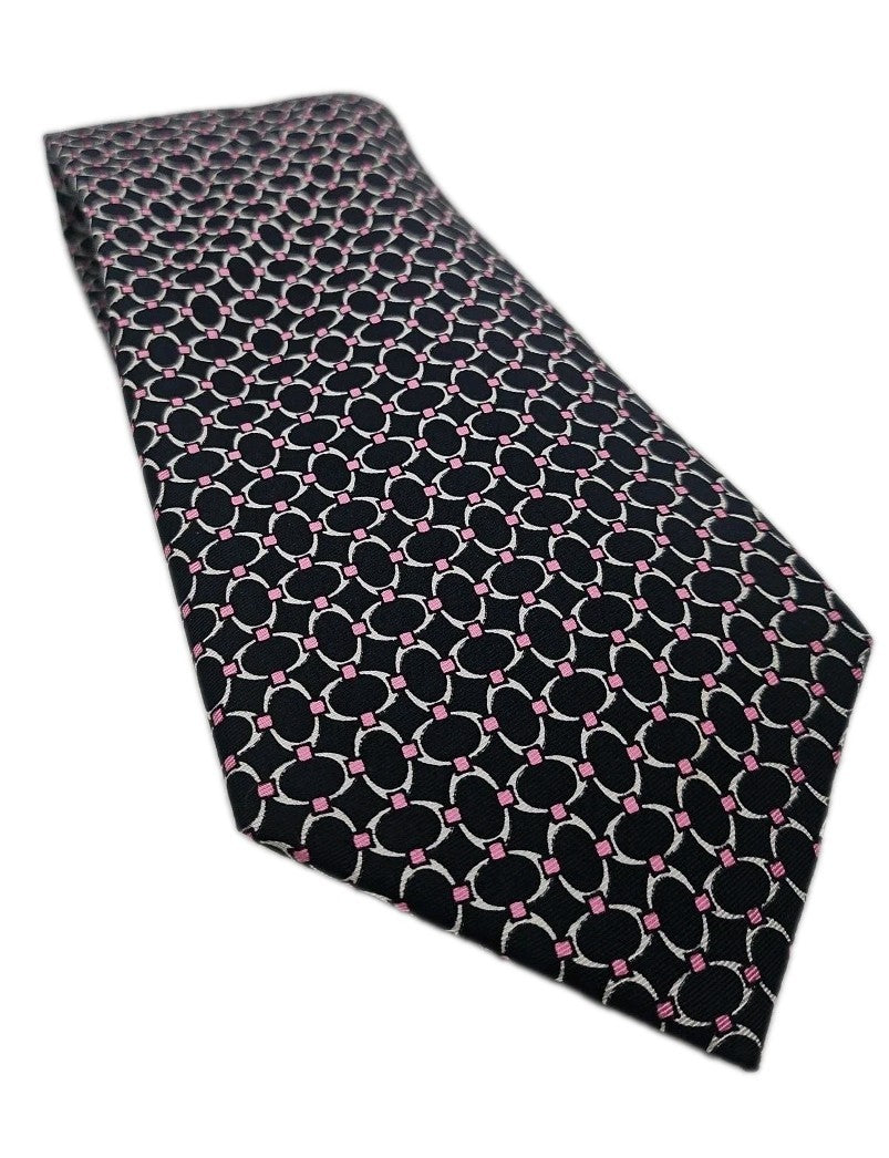 Hawes & Curtis blue Circle Pattern Mens Silk Tie Wedding Formal Neck Tie BX15